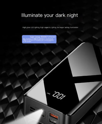 Custom Polymer Power Bank with Digital Display 30000mAh