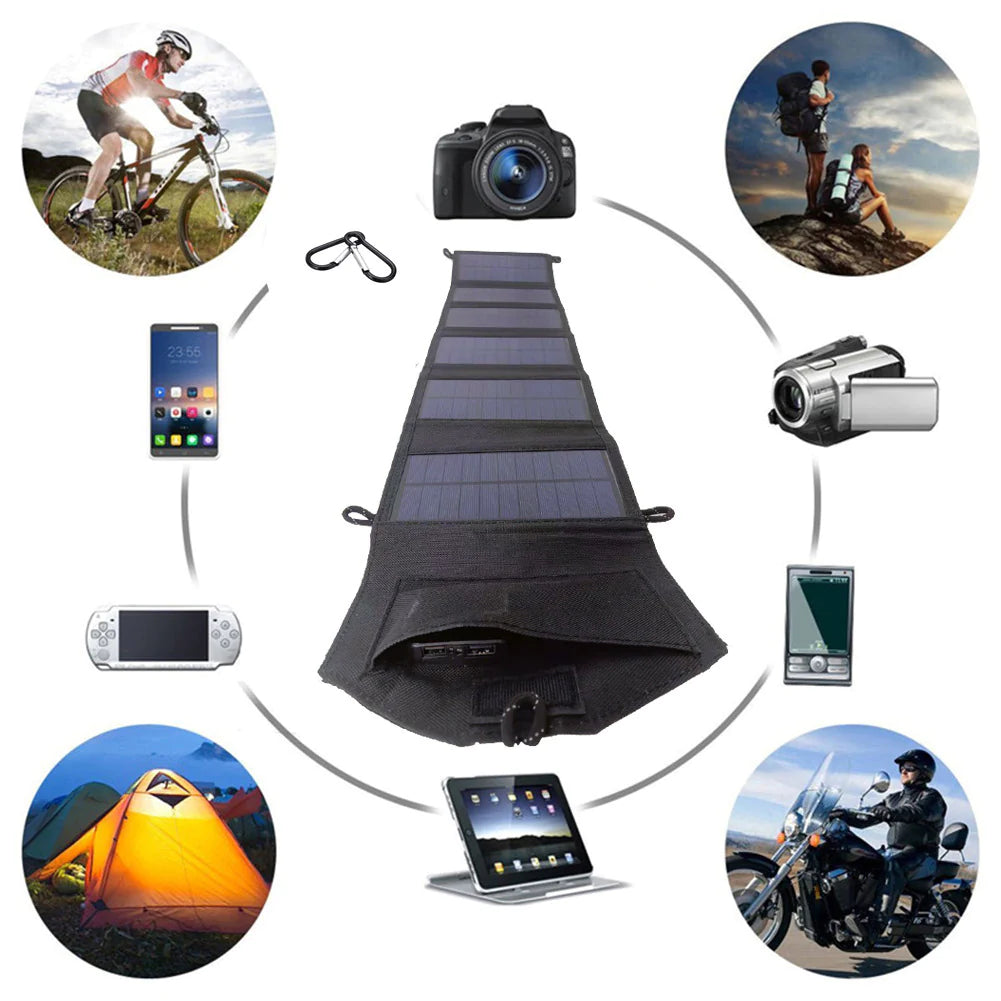 Portable 30W Foldable Solar Charging Board with Carrying Bag